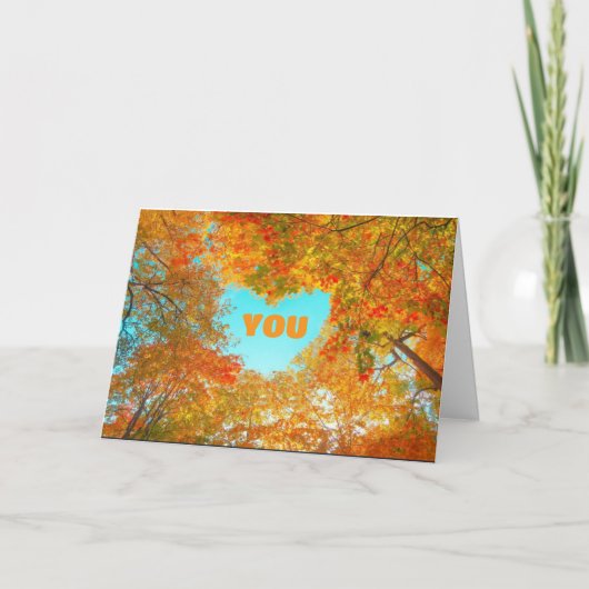 DIE MEISTE ERNTEDANK-KARTE "DANKFUL FÜR SIE" KARTE (Vorderseite)