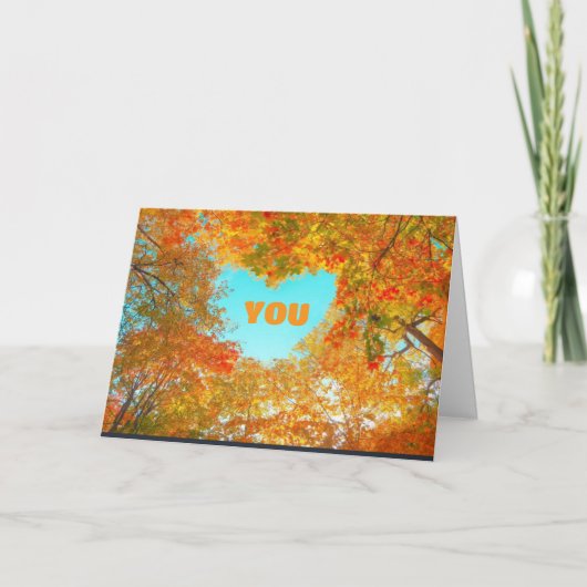 DIE MEISTE ERNTEDANK-KARTE "DANKFUL FÜR SIE" KARTE (Vorderseite)