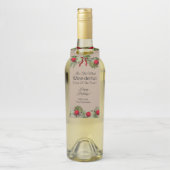 "Die meiste Weinzeit des Jahres" Personalisiert Flaschenanhänger (Auf Flasche)