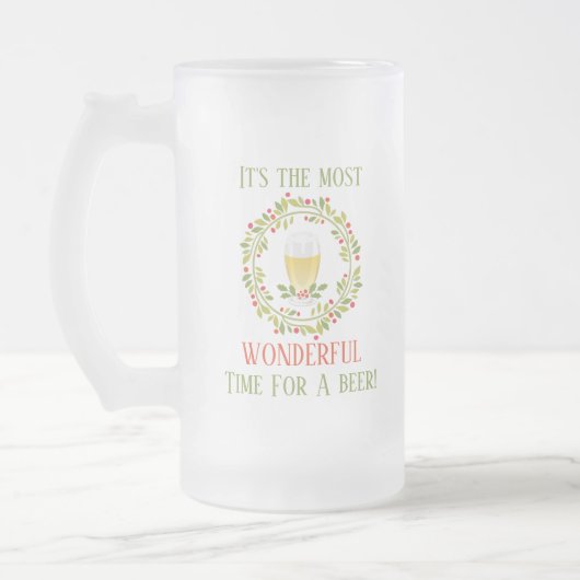 Die meiste wunderbare Zeit für ein Mattglas Bierglas (Links)
