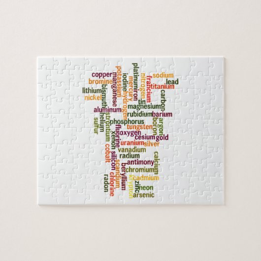 Die meisten allgemeinen Elemente Puzzle (Horizontal)