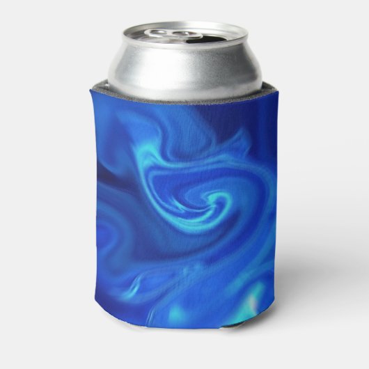 Die meisten dunkelblauen Wirbel können Coozie Dosenkühler (Kanne Rückseite)