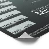 Die meisten falsch geschriebenen Wörter in britisc Poster (Ecke)