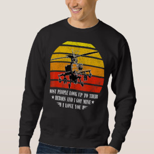 Die meisten Leute schauen ihre Helden hoch, die ic Sweatshirt