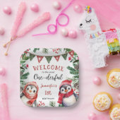 Die meisten ONEderful | Pinguin Christmas 1. Gebur Pappteller (Party)