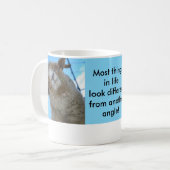 Die meisten Sachen im Leben schauen zu… Kaffeetasse (Vorderseite Links)