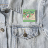 Die meisten schönen Vintagen Weihnachtskätzchen Button (Beispiel)