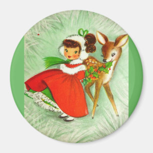Die meisten schönen Vintagen Weihnachtsrotwild u. Magnet