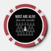 Die meisten sind lebendig. Nur wenige sind erwacht Pokerchips (Rückseite)