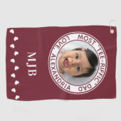 Die meisten T-Shirt-Riffic VATER Niedliches benutz Golfhandtuch (Horizontal)