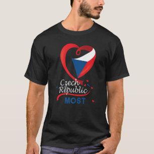 Die meisten tschechischen Herzenflagge Lötüberzug T-Shirt