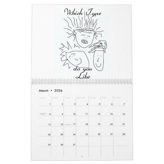 Die meisten ungewöhnlichen Faces Collection Fun Ca Kalender (Mär 2026)