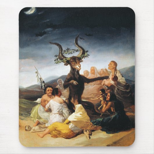 Die Meisterwerkfarbe Coven Francisco José de Goya Mousepad (Vorne)