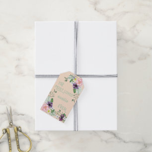 Die meistgeliebte Tante überhaupt - Florale wilde Geschenkanhänger