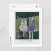 Die Melancholische Ehe, Charles Martin Postkarte (Vorne/Hinten)