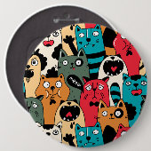 Die Menge an Katzen Button (Vorne & Hinten)