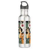 Die Menge an Katzen Edelstahlflasche (Rückseite)