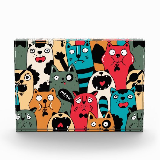 Die Menge an Katzen Fotoblock (Vorderseite)