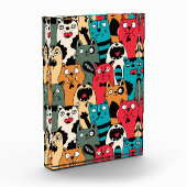 Die Menge an Katzen Fotoblock (Links)