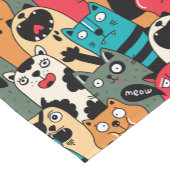 Die Menge an Katzen Kurzer Tischläufer (Ecke)