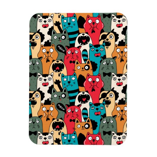 Die Menge an Katzen Magnet (Vertikal)
