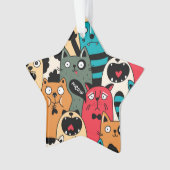 Die Menge an Katzen Ornament (Vorderseite)