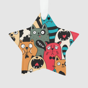 Die Menge an Katzen Ornament