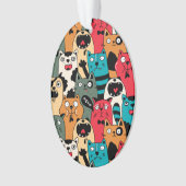 Die Menge an Katzen Ornament (Vorderseite)