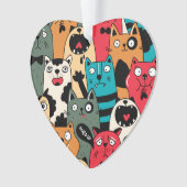 Die Menge an Katzen Ornament (Vorderseite)