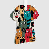 Die Menge an Katzen Ornament (Vorderseite)