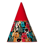 Die Menge an Katzen Partyhütchen (Rechts)