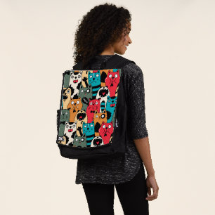Die Menge an Katzen Rucksack