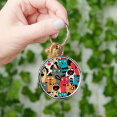 Die Menge an Katzen Schlüsselanhänger (Hand)