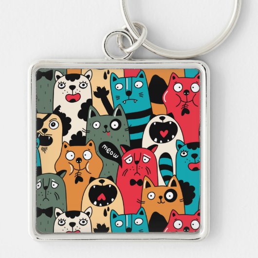 Die Menge an Katzen Schlüsselanhänger (Vorne)