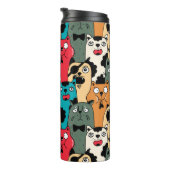 Die Menge an Katzen Thermosbecher (Nach rechts gedreht)