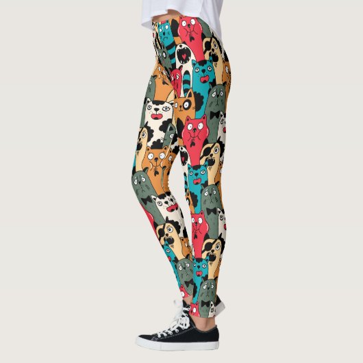 Die Menge der Katzen Leggings (Links)