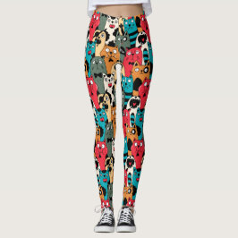 Die Menge der Katzen Leggings