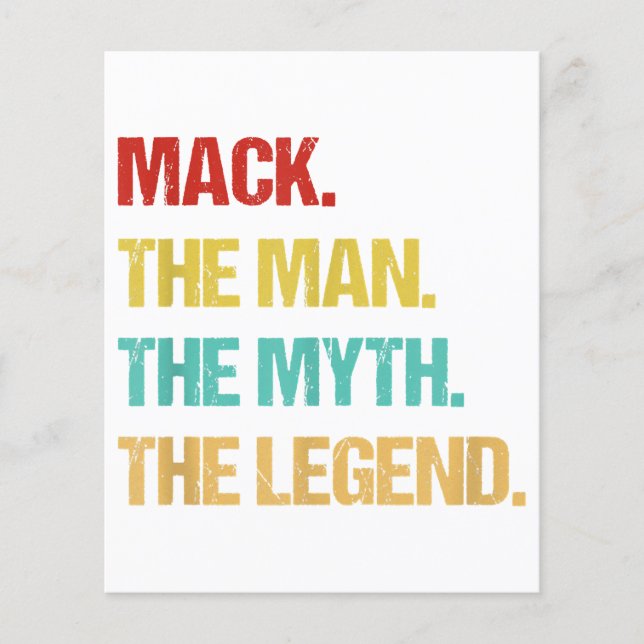 Die Menner mack den Mann, den Mythos, die Legende (Vorderseite)