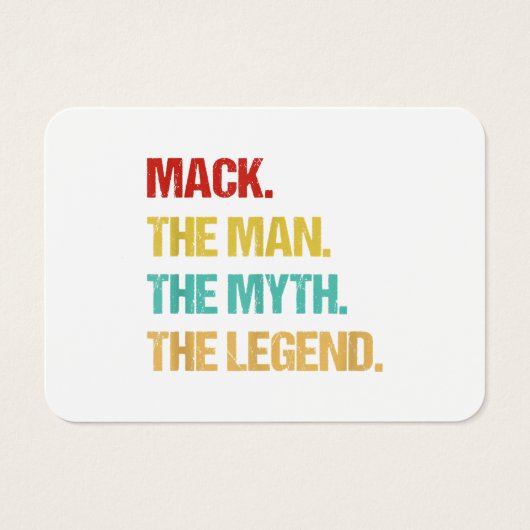 Die Menner mack den Mann, den Mythos, die Legende (Vorderseite)