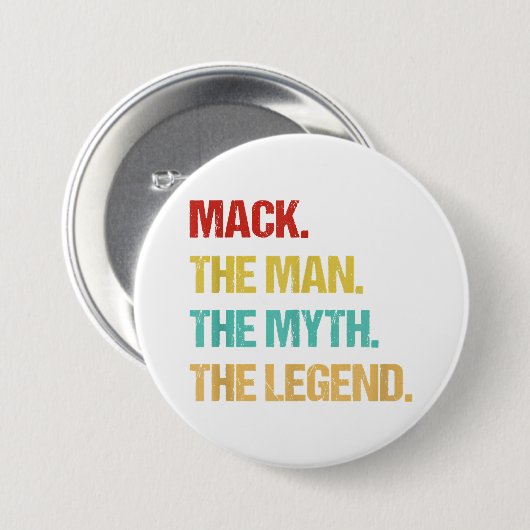 Die Menner mack den Mann, den Mythos, die Legende Button (Vorne & Hinten)