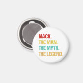 Die Menner mack den Mann, den Mythos, die Legende Magnet (Vorderseite/Rückseite)