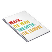 Die Menner mack den Mann, den Mythos, die Legende Notizblock (Rechte Seite)