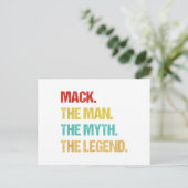 Die Menner mack den Mann, den Mythos, die Legende Postkarte (Stehend Vorderseite)
