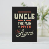 Die Menner Onkel den Mann der Mythos der Legende G RSVP Karte (Stehend Vorderseite)