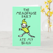 Die Menopause Fairy Karte (Gelbe Blume)