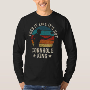 Die Mens Cornhole King Summer Bag werfen sie wie i T-Shirt