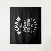 Die Mens haben dem Mann den Mythos gegeben, das Ge Wandteppich (Vorderseite)