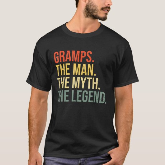 Die Mens packen den Mann, den Mythos, die Legende T-Shirt (Vorderseite)
