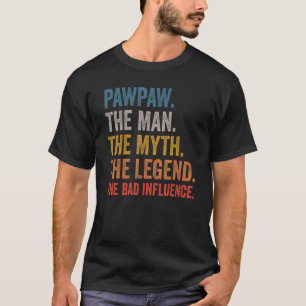 Die Mens pawpaw den Mann, der Mythos, der das Schl T-Shirt