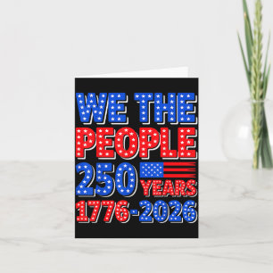 Die Menschen 250 Jahre 1776 2026 Patriotisch 4. Karte